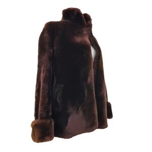 Mid-Century Mouton Shearling Lamb Teddy Coat